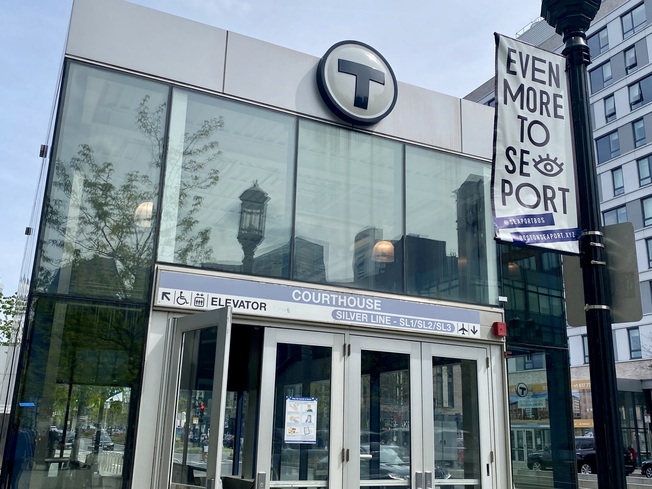 Boston's Seaport Courthouse Silver Line Station