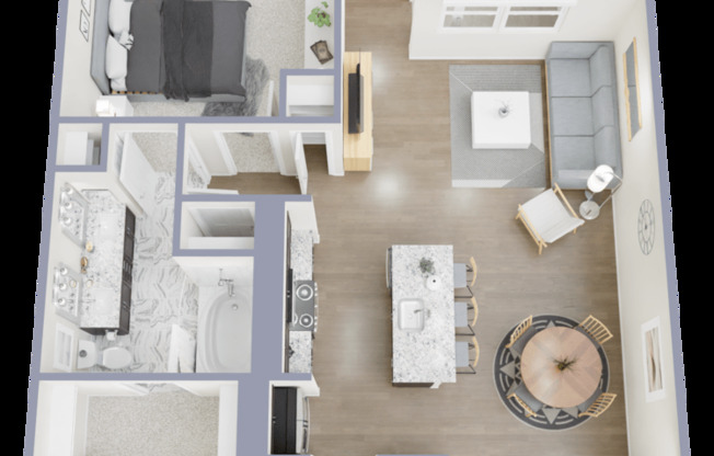 1 bed, 1 bath, 811 sqft, $1,500