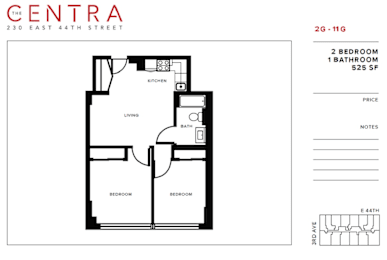 2 beds, 1 bath, $4,850