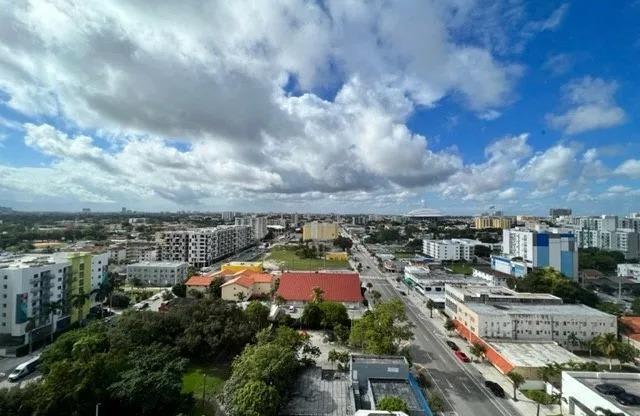 a view of a city from the roof of a building