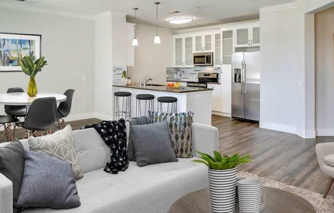 Living Room Interior at Apex Mission Valley, California, 92108