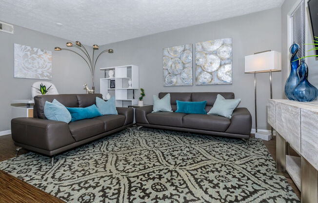 Living room area at Arbors at East Cobb Apartments, Marietta, GA