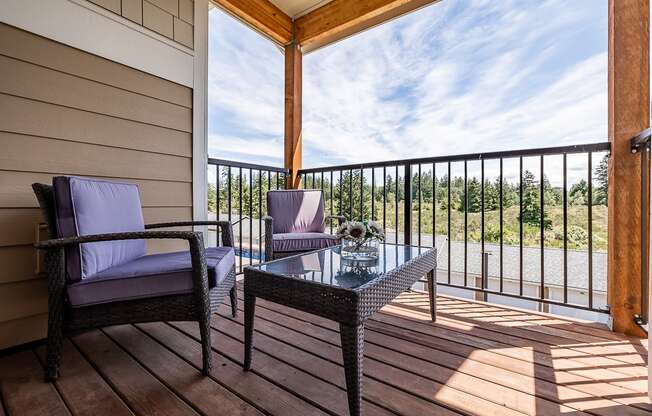 Patio with view of green grass
