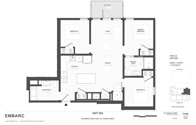 3 beds, 2 baths, 1,085 sqft, $4,200, Unit Unit 504