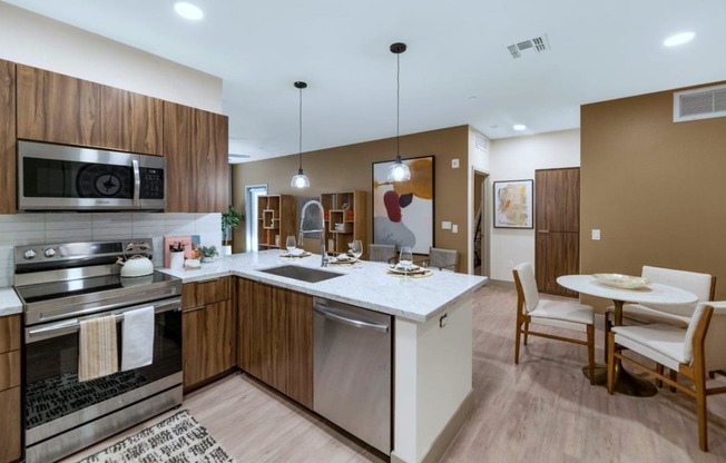 Kitchen at Zaterra Luxury Apartments, Chandler, AZ