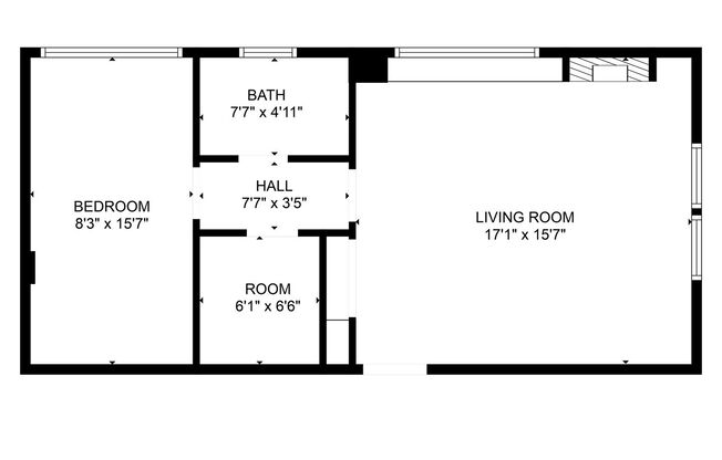 1 bed, 1 bath, 545 sqft, $1,295, Unit Suite 6