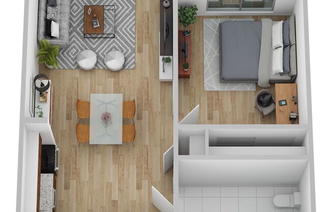 1 bed, 1 bath, 607 sqft, $1,549, Unit 126-105