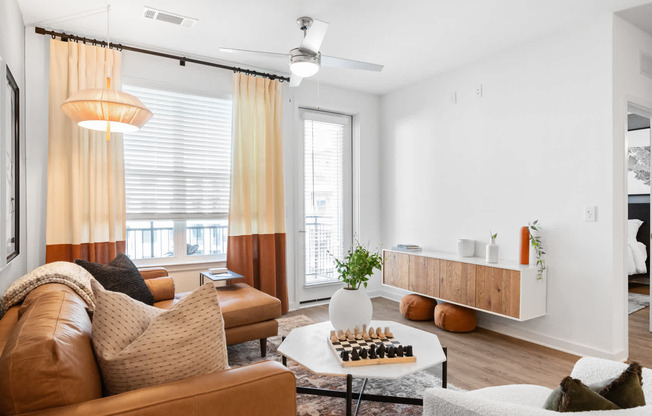 Living Room with Hard Surface Flooring