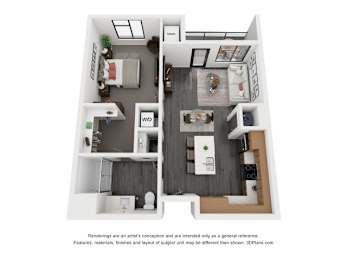 1 bed, 1 bath, 718 sqft, $1,460