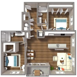 2 beds, 2 baths, 1,156 sqft, $1,590