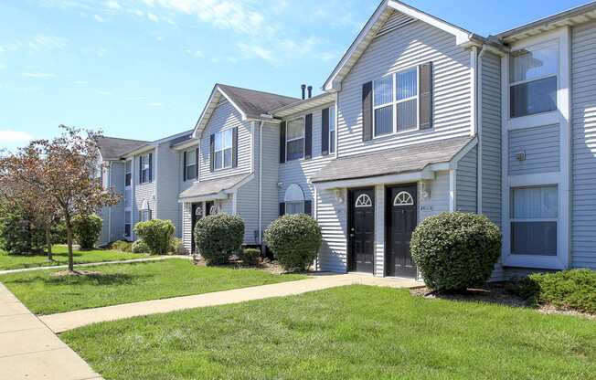 Sidewalks Leading Up to Private Entrances for Green Meadows Apartment Homes