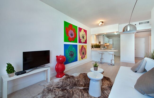 Amazing location: Close to Lincoln & the beaches: 1bed/1bath at the iconic Decoplage: available now @ $ 2,300.00 / monthly!