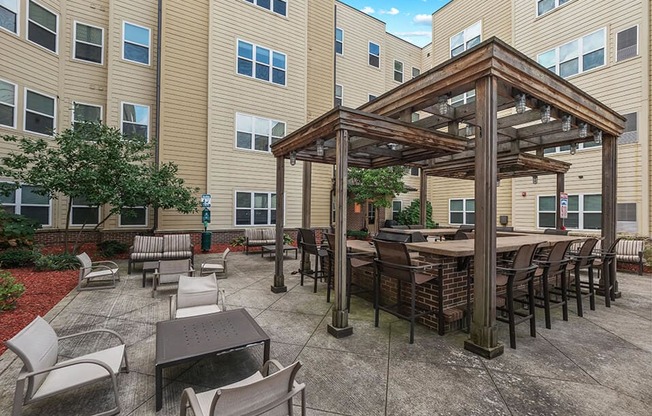 Heated Pavilion in Courtyard