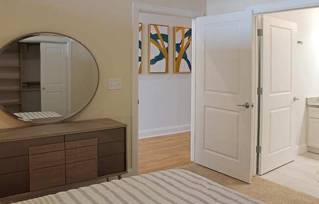 Comfortable Bedroom With Accessible Closet at Residences at Halle, Cleveland, 44113