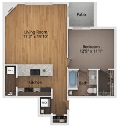 1 bed, 1 bath, 783 sqft, $1,560