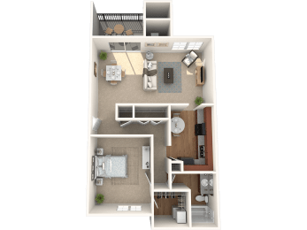 1 bed, 1 bath, 984 sqft, $1,273