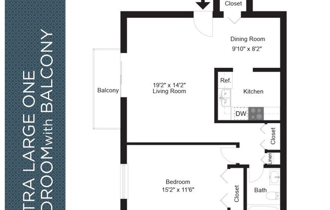 1 bed, 1 bath, 750 sqft, $1,249, Unit L003