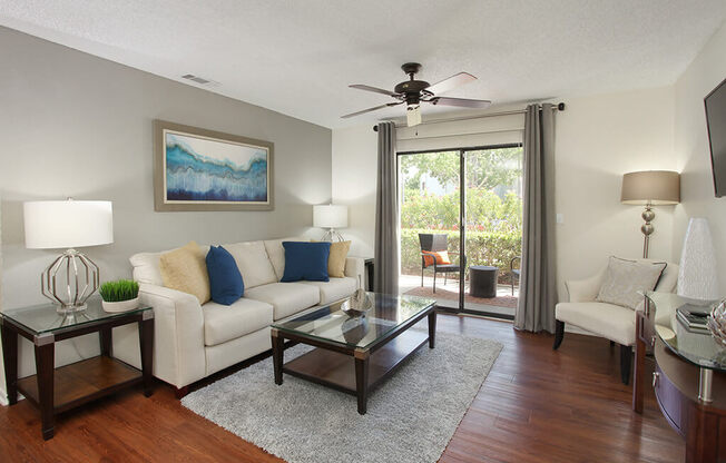 Elegant living rooms perfect for entertaining at Coral Club, Bradenton, FL