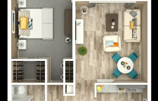 1 bed, 1 bath, 804 sqft, $1,269