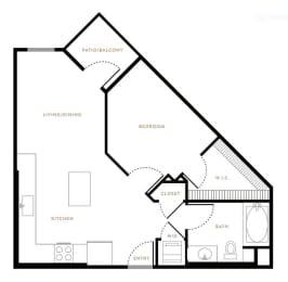 1 bed, 1 bath, 695 sqft, $4,041