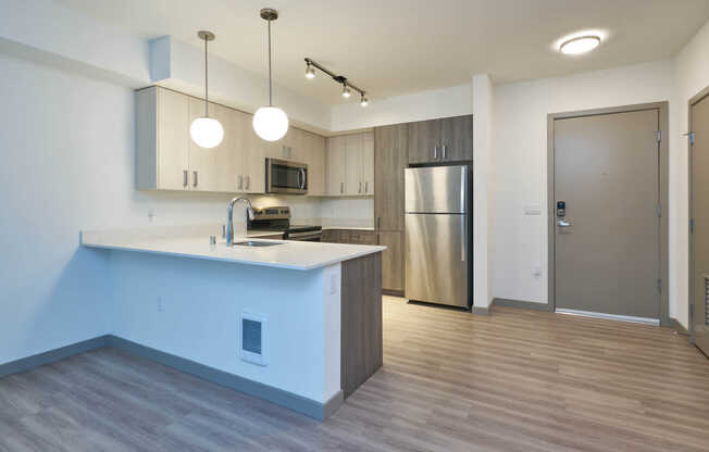 Kitchen with Stainless Steel Appliances