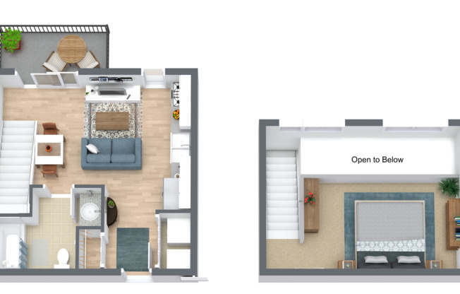 Studio, 1 bath, 518 sqft, $1,325, Unit 415