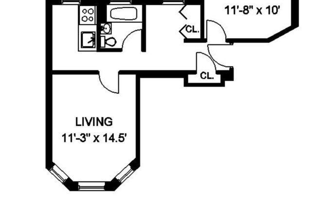 1 bed, 1 bath, 525 sqft, $2,250