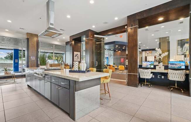 The Grand Upper Kirby Apartments in Houston, TX Cyber Cafe