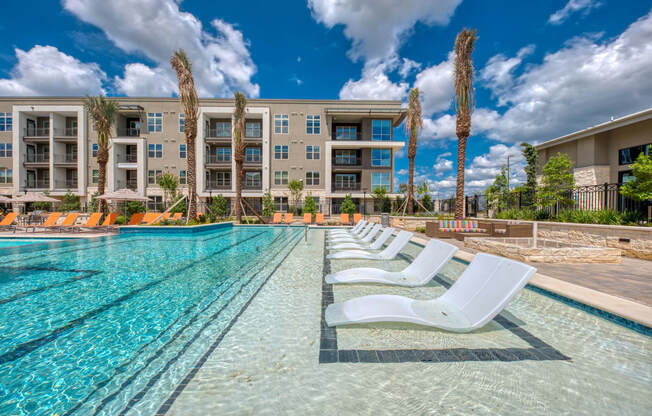 Swimming Pool With Relaxing Sundecks at Retreat at the Rim, San Antonio, TX