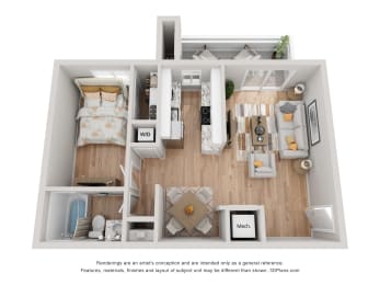 1 bed, 1 bath, 700 sqft, $945