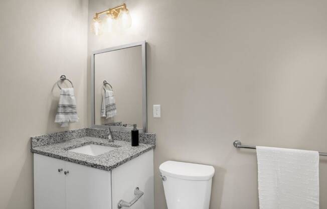 Spacious Bathroom at 21 East Apartments, Massachusetts