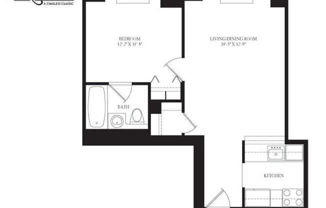 1 bed, 1 bath, $5,500, Unit 712