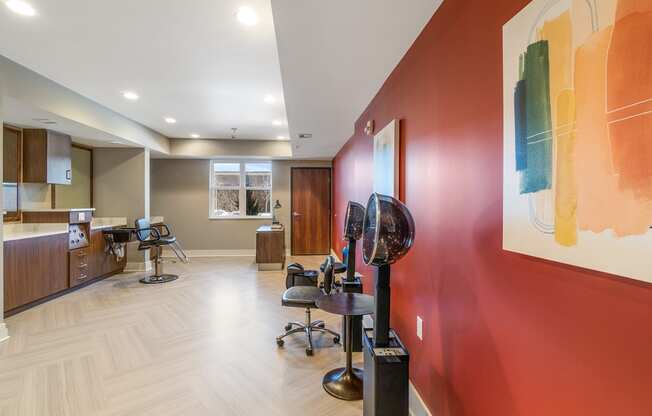 Salon at Harbor at Twin Lakes 55+ Apartments, Roseville, Minnesota