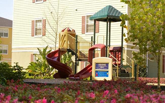 Exterior Playground at Villa Valencia Apartments, Orlando, FL