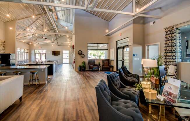 Clubhouse Area for Socializing at Aviator at Brooks Apartments, Clear Property Management, San Antonio, Texas