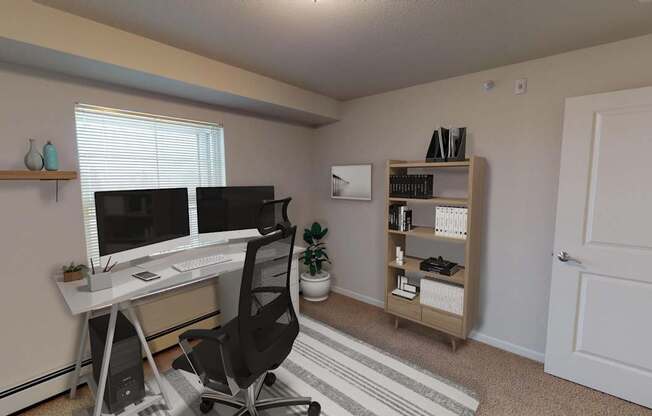 Home Office Setup at Cypress Court, St Cloud, MN