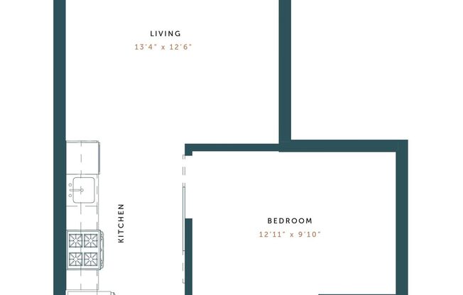 Studio, 1 bath, 596 sqft, $1,845, Unit 518