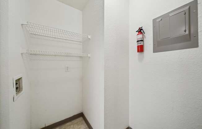 Kitchen Pantry with Built-In Shelving