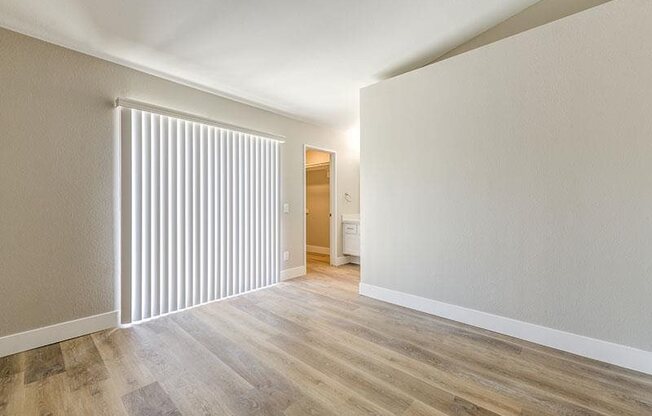 Wood Floor Living Room at Promenade Terrace, California, 92879