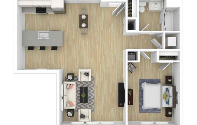 1 bed, 1 bath, 775 sqft, $2,300