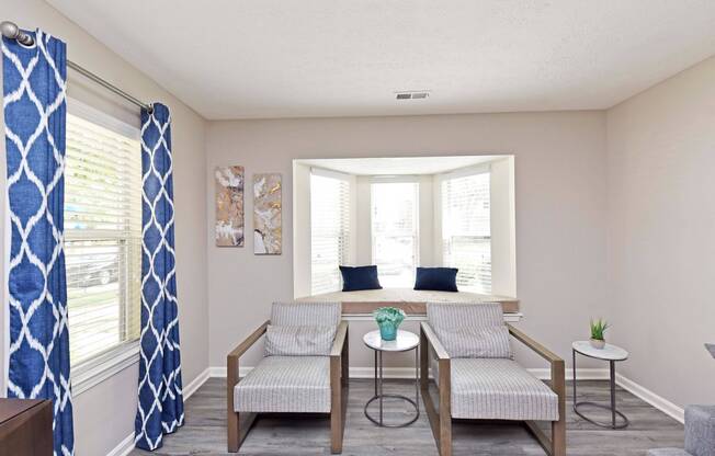 Living Room + Bay Window