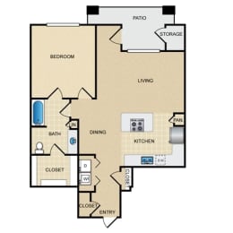 1 bed, 1 bath, 910 sqft, $1,618