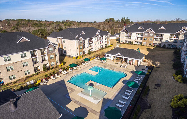 Aerial View of West End at Fayetteville in Fayetteville, NC