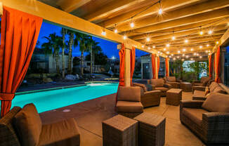 Pool Cabanas at Apartments for Rent in Laughlin NV