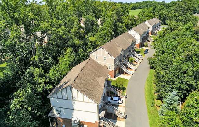 Walk-up townhomes with attached garages