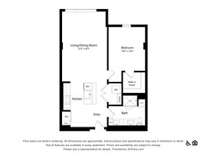 1 bed, 1 bath, 799 sqft, $3,048
