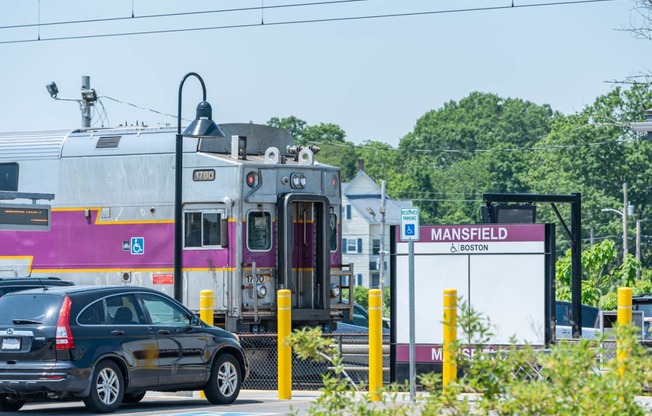 easy access to Boston from the adjacent train station