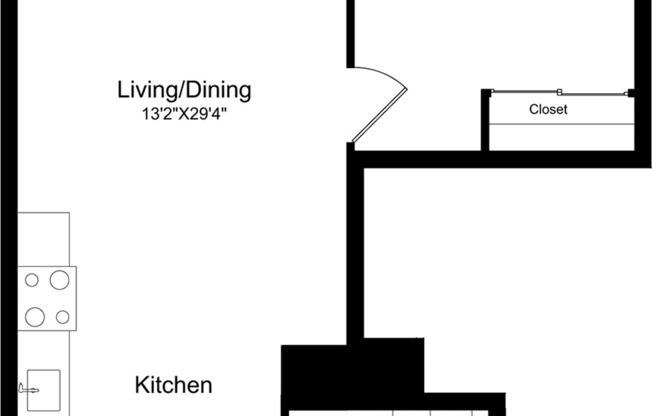 1 bed, 1 bath, 557 sqft, $4,415, Unit 219