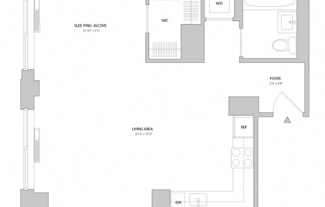 Studio, 1 bath, $4,915, Unit 305