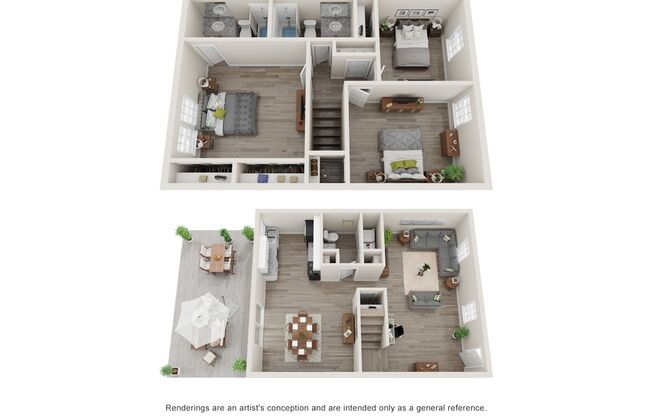 3 beds, 2.5 baths, 1,500 sqft, $1,840, Unit 3535-G01
